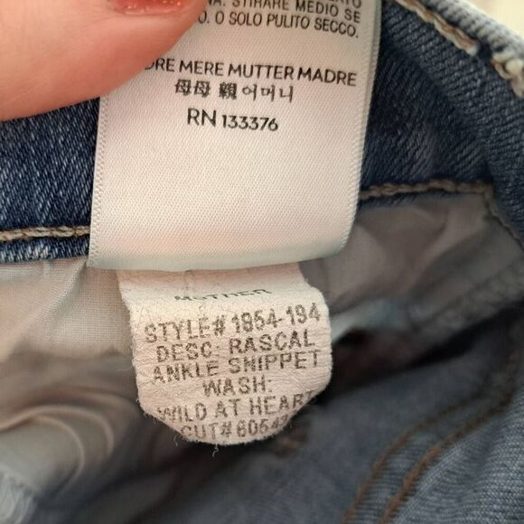 MOTHER Women's Rascal Ankle Snippet Jeans in Wild At Heart Wash size 25 - Picture 12 of 12